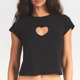 Baby Heart T-Shirt Washed Onyx