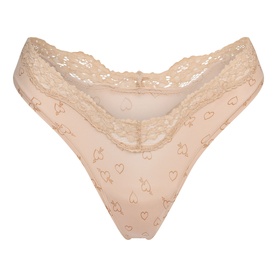 Dipped Thong Mica Sketched Hearts