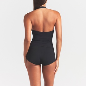 Smooth Layers Halter Top Obsidian