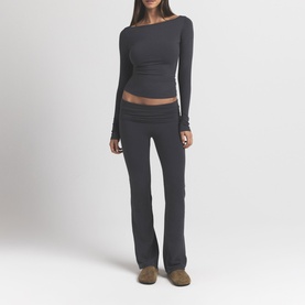 Foldover Pant Ash