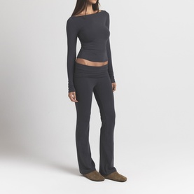 Foldover Pant Ash