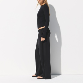 Wide Leg Trousers Soot