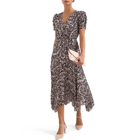 Verity Shimmer Flared Dress