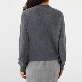 Crest Buttoned Sweater