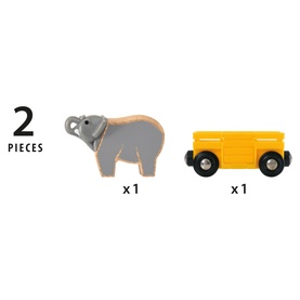 World: Safari Elephant & Wagon Set