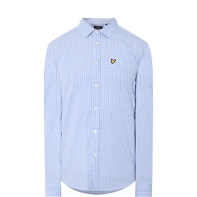 Grid Check Logo Shirt