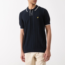 Tipped Piqu&eacute; Knit Polo Shirt