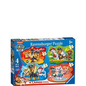 Paw Patrol: Four Large Shaped Jigsaw Puzzles
