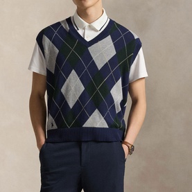 Argyle Pony Logo Golf Performance Vest