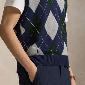 Argyle Pony Logo Golf Performance Vest