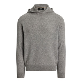 Washed Cashmere Knitted Hoodie