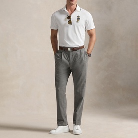 Polo Bear Logo Tailored Polo Shirt