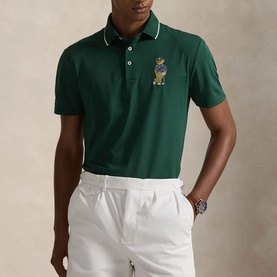 Polo Bear Logo Tailored Polo Shirt