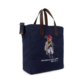 Polo Bear Canvas Shopper Tote Bag