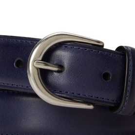 Pony Logo Full-Grain Leather Belt