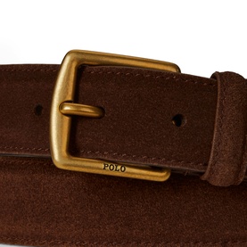 Logo Suede Dress Belt
