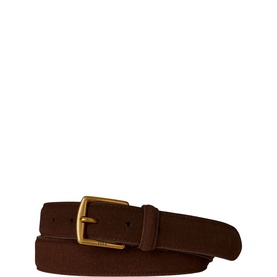 Logo Suede Dress Belt