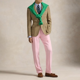 The RL67 Glen Overcheck Single-Breasted Jacket