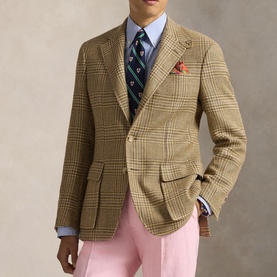 The RL67 Glen Overcheck Single-Breasted Jacket