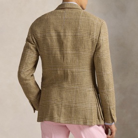 The RL67 Glen Overcheck Single-Breasted Jacket
