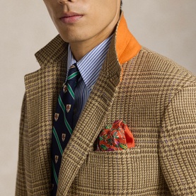 The RL67 Glen Overcheck Single-Breasted Jacket