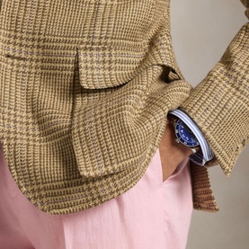 The RL67 Glen Overcheck Single-Breasted Jacket