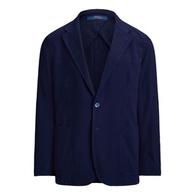 Single-Breasted Seersucker Jacket