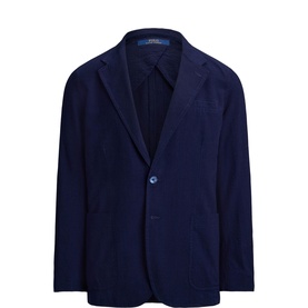 Single-Breasted Seersucker Jacket