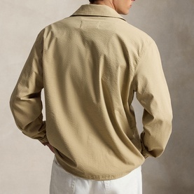 Shadow Stripe Seersucker Coach Jacket