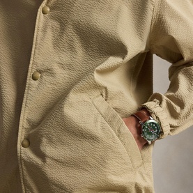 Shadow Stripe Seersucker Coach Jacket