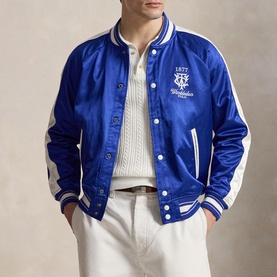 Wimbledon Logo Satin Bomber Jacket