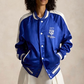Wimbledon Logo Satin Bomber Jacket