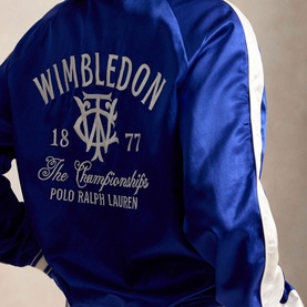 Wimbledon Logo Satin Bomber Jacket