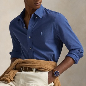 Featherweight Pony Logo Mesh Shirt