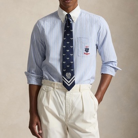Wimbledon Logo Striped Shirt