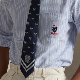 Wimbledon Logo Striped Shirt