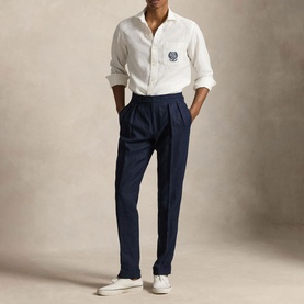Wimbledon Logo Linen Shirt