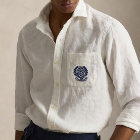 Wimbledon Logo Linen Shirt