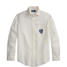 Wimbledon Logo Linen Shirt