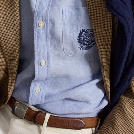Wimbledon Logo Linen Shirt