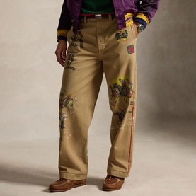 Burroughs Logo Oversized Chinos