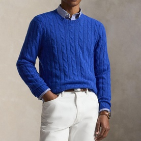 The Iconic Cable Knit Cashmere Sweater