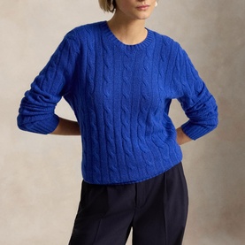 The Iconic Cable Knit Cashmere Sweater