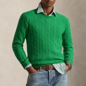 The Iconic Cable Knit Cashmere Sweater