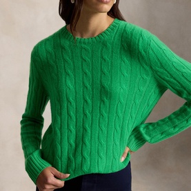 The Iconic Cable Knit Cashmere Sweater