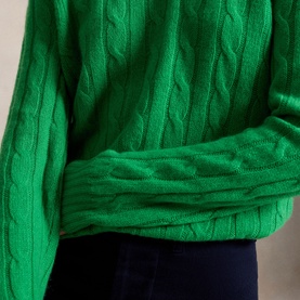 The Iconic Cable Knit Cashmere Sweater