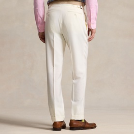 Barathea Pleated Wool Formal Trousers