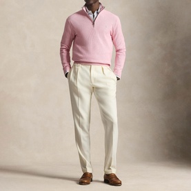 Polo Player Logo Half-Zip Sweater