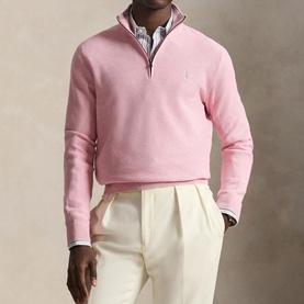 Polo Player Logo Half-Zip Sweater