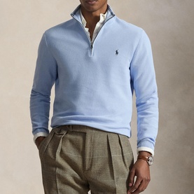 Polo Player Logo Half-Zip Sweater